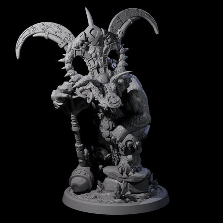 Decorated Dinosaur Lizardfolk Warrior C Miniature for Dungeons and Dragons, Pathfinder or other TTRPGs