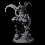 Decorated Dinosaur Lizardfolk Warrior C Miniature for Dungeons and Dragons, Pathfinder or other TTRPGs