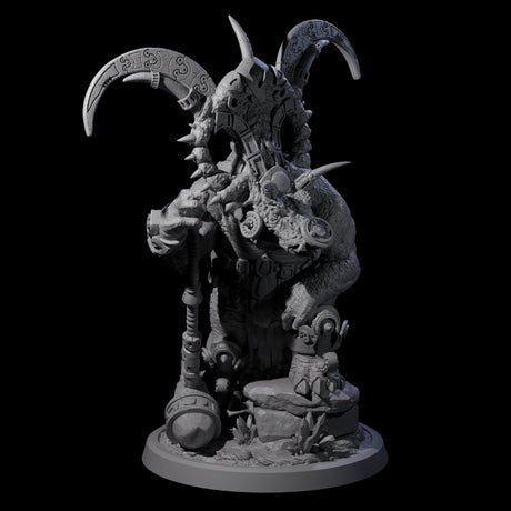 Decorated Dinosaur Lizardfolk Warrior C Miniature for Dungeons and Dragons, Pathfinder or other TTRPGs