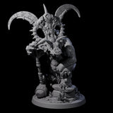 Decorated Dinosaur Lizardfolk Warrior C Miniature for Dungeons and Dragons, Pathfinder or other TTRPGs
