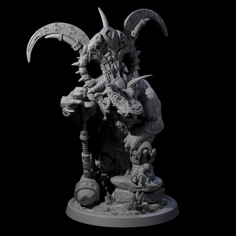 Decorated Dinosaur Lizardfolk Warrior C Miniature for Dungeons and Dragons, Pathfinder or other TTRPGs