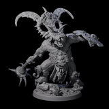 Decorated Dinosaur Lizardfolk Warrior D Miniature for Dungeons and Dragons, Pathfinder or other TTRPGs