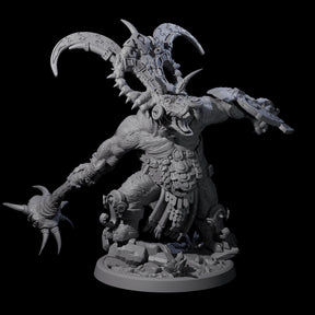 Decorated Dinosaur Lizardfolk Warrior D Miniature for Dungeons and Dragons, Pathfinder or other TTRPGs