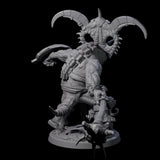 Decorated Dinosaur Lizardfolk Warrior D Miniature for Dungeons and Dragons, Pathfinder or other TTRPGs