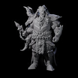 Decorated Dragon Guard Leader Miniature for Dungeons and Dragons, Pathfinder or other TTRPGs