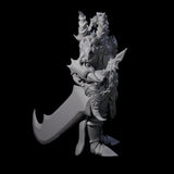Decorated Dragon Guard Leader Miniature for Dungeons and Dragons, Pathfinder or other TTRPGs