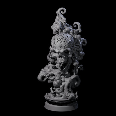 Decorated Flameskull A Miniature for Dungeons and Dragons, Pathfinder or other TTRPGs