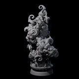 Decorated Flameskull A Miniature for Dungeons and Dragons, Pathfinder or other TTRPGs