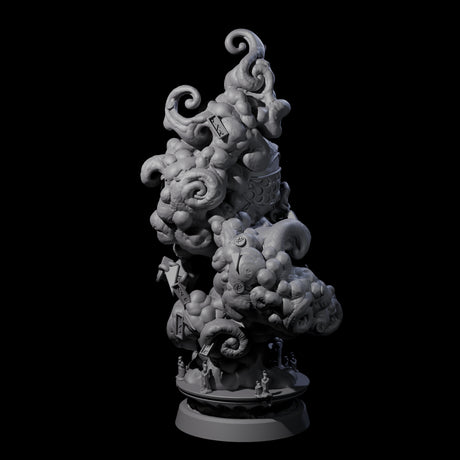 Decorated Flameskull A Miniature for Dungeons and Dragons, Pathfinder or other TTRPGs