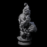 Decorated Flameskull A Miniature for Dungeons and Dragons, Pathfinder or other TTRPGs