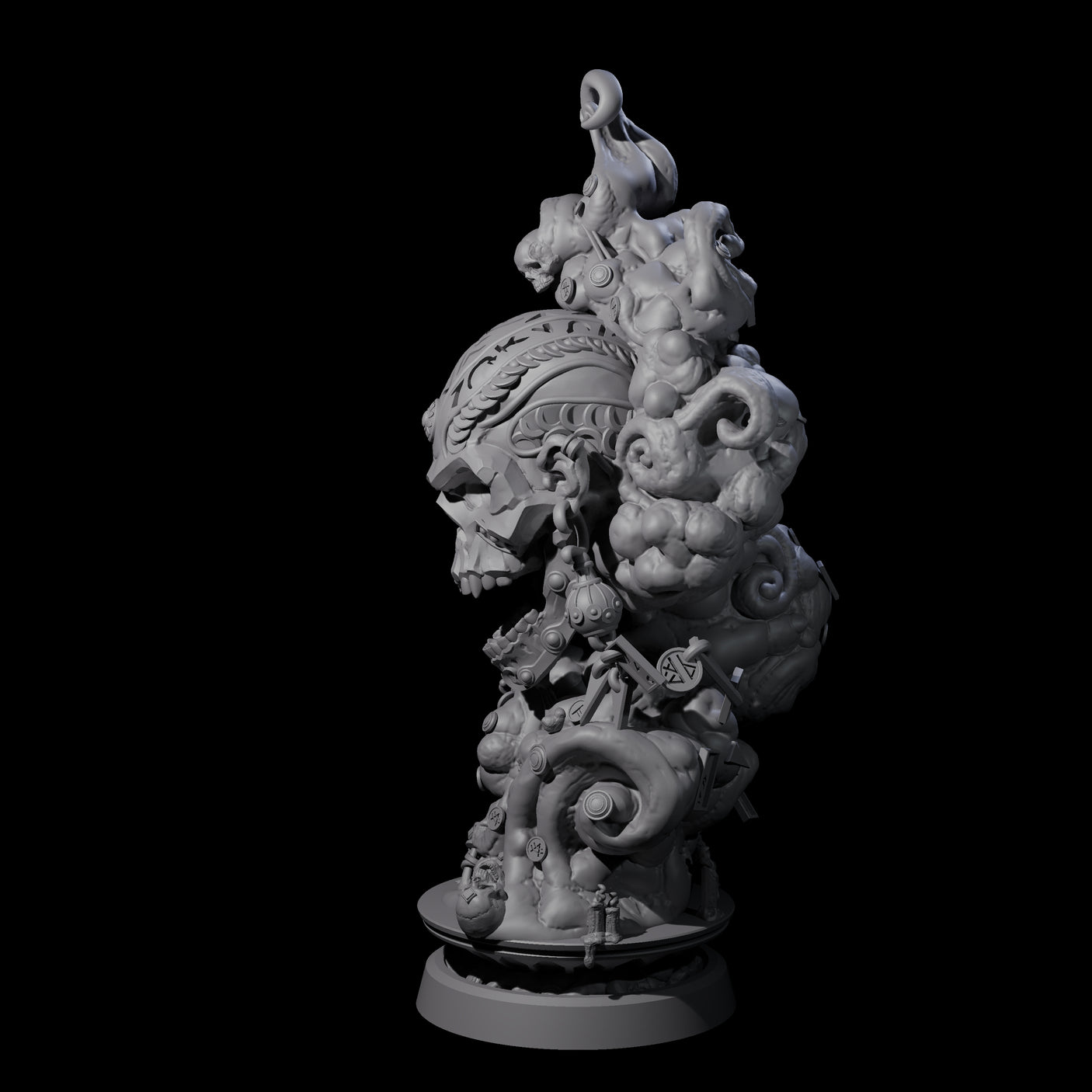 Decorated Flameskull A Miniature for Dungeons and Dragons, Pathfinder or other TTRPGs