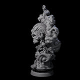 Decorated Flameskull A Miniature for Dungeons and Dragons, Pathfinder or other TTRPGs