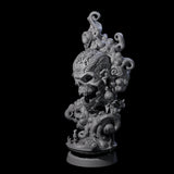 Decorated Flameskull A Miniature for Dungeons and Dragons, Pathfinder or other TTRPGs