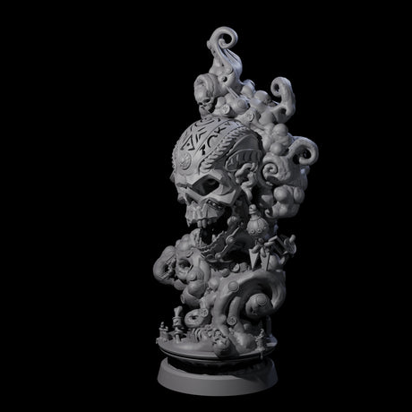 Decorated Flameskull A Miniature for Dungeons and Dragons, Pathfinder or other TTRPGs