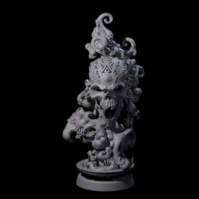 Decorated Flameskull A Miniature for Dungeons and Dragons, Pathfinder or other TTRPGs