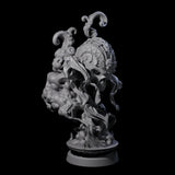 Decorated Flameskull B Miniature for Dungeons and Dragons, Pathfinder or other TTRPGs