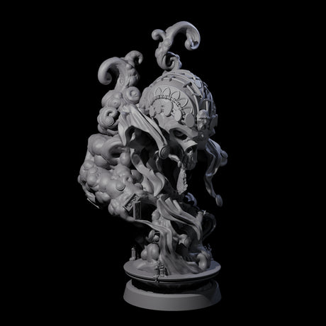 Decorated Flameskull B Miniature for Dungeons and Dragons, Pathfinder or other TTRPGs