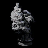Decorated Flameskull B Miniature for Dungeons and Dragons, Pathfinder or other TTRPGs