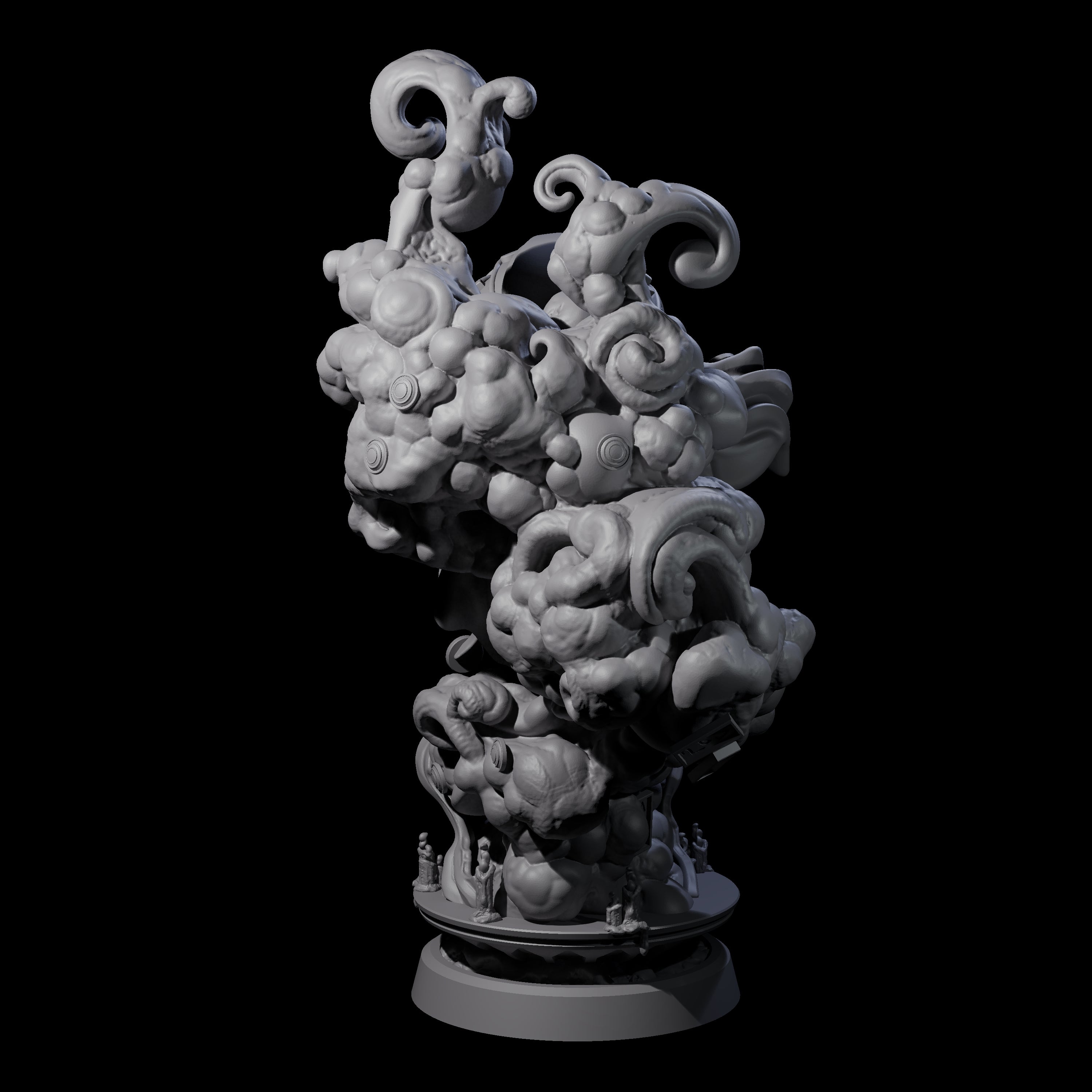 Decorated Flameskull B Miniature for Dungeons and Dragons, Pathfinder or other TTRPGs