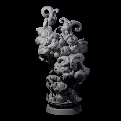 Decorated Flameskull B Miniature for Dungeons and Dragons, Pathfinder or other TTRPGs
