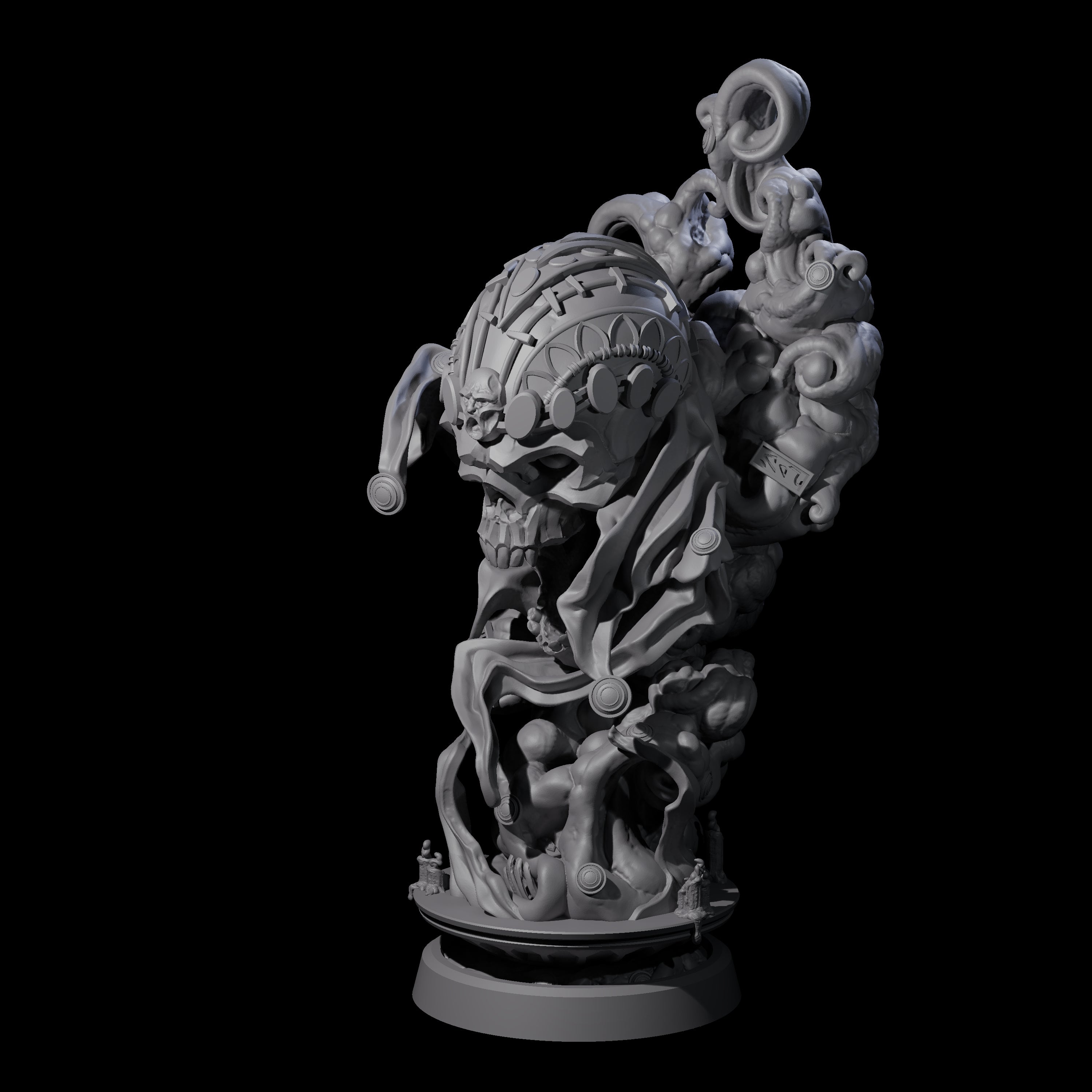 Decorated Flameskull B Miniature for Dungeons and Dragons, Pathfinder or other TTRPGs