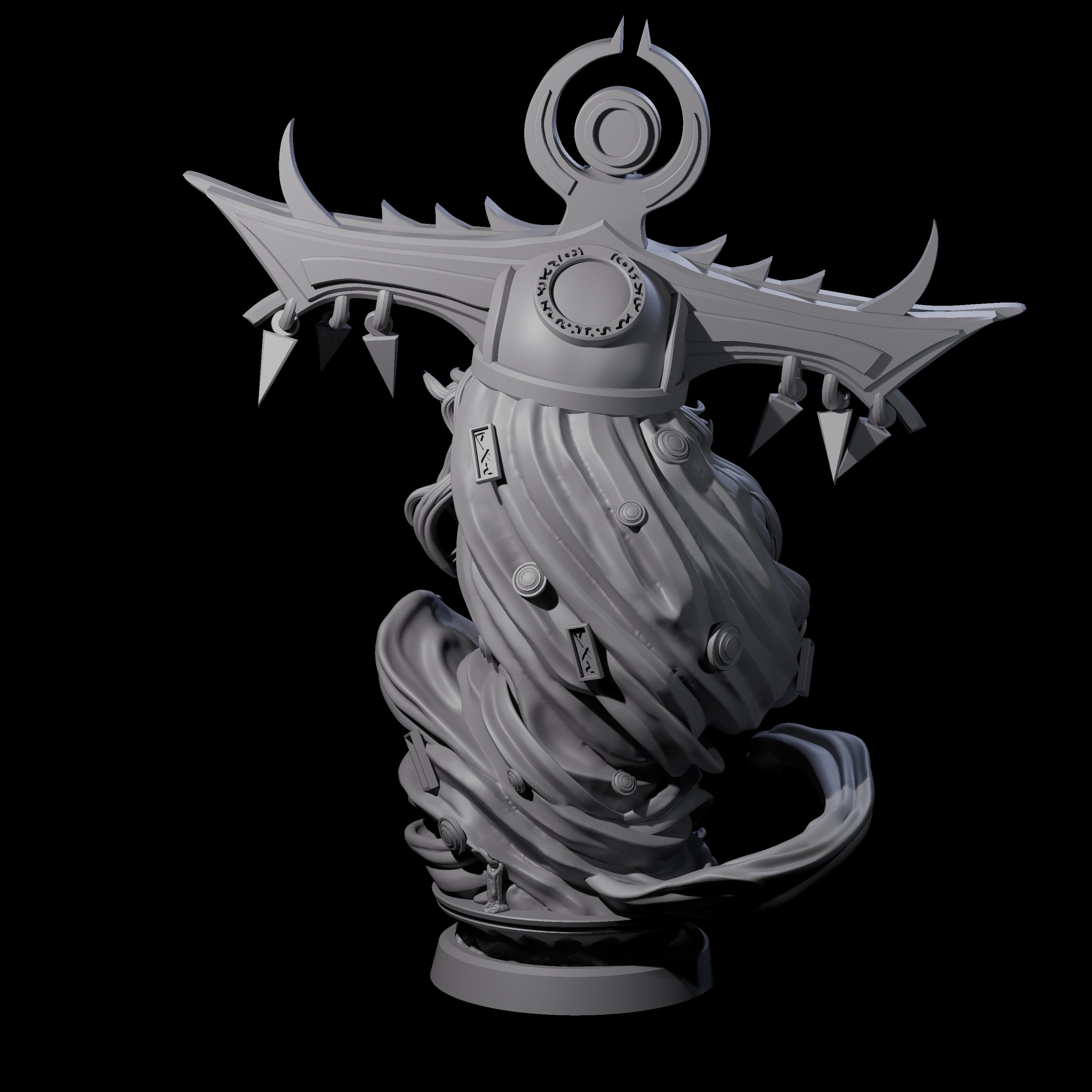 Decorated Flameskull C Miniature for Dungeons and Dragons, Pathfinder or other TTRPGs