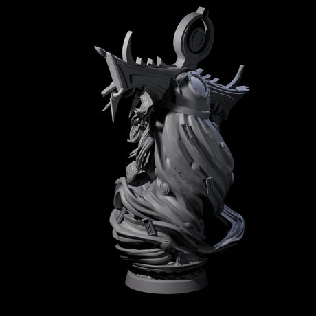 Decorated Flameskull C Miniature for Dungeons and Dragons, Pathfinder or other TTRPGs