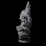 Decorated Flameskull C Miniature for Dungeons and Dragons, Pathfinder or other TTRPGs