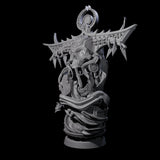 Decorated Flameskull C Miniature for Dungeons and Dragons, Pathfinder or other TTRPGs