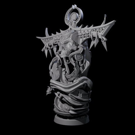 Decorated Flameskull C Miniature for Dungeons and Dragons, Pathfinder or other TTRPGs