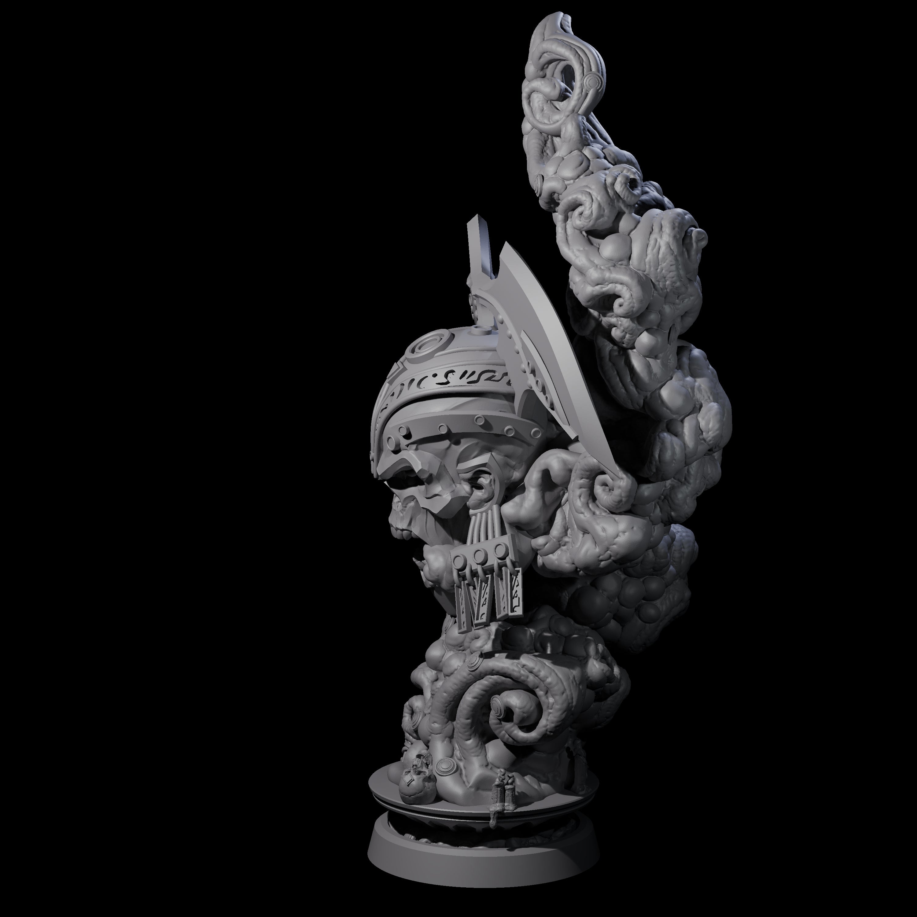 Decorated Flameskull D Miniature for Dungeons and Dragons, Pathfinder or other TTRPGs