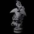 Decorated Flameskull D Miniature for Dungeons and Dragons, Pathfinder or other TTRPGs
