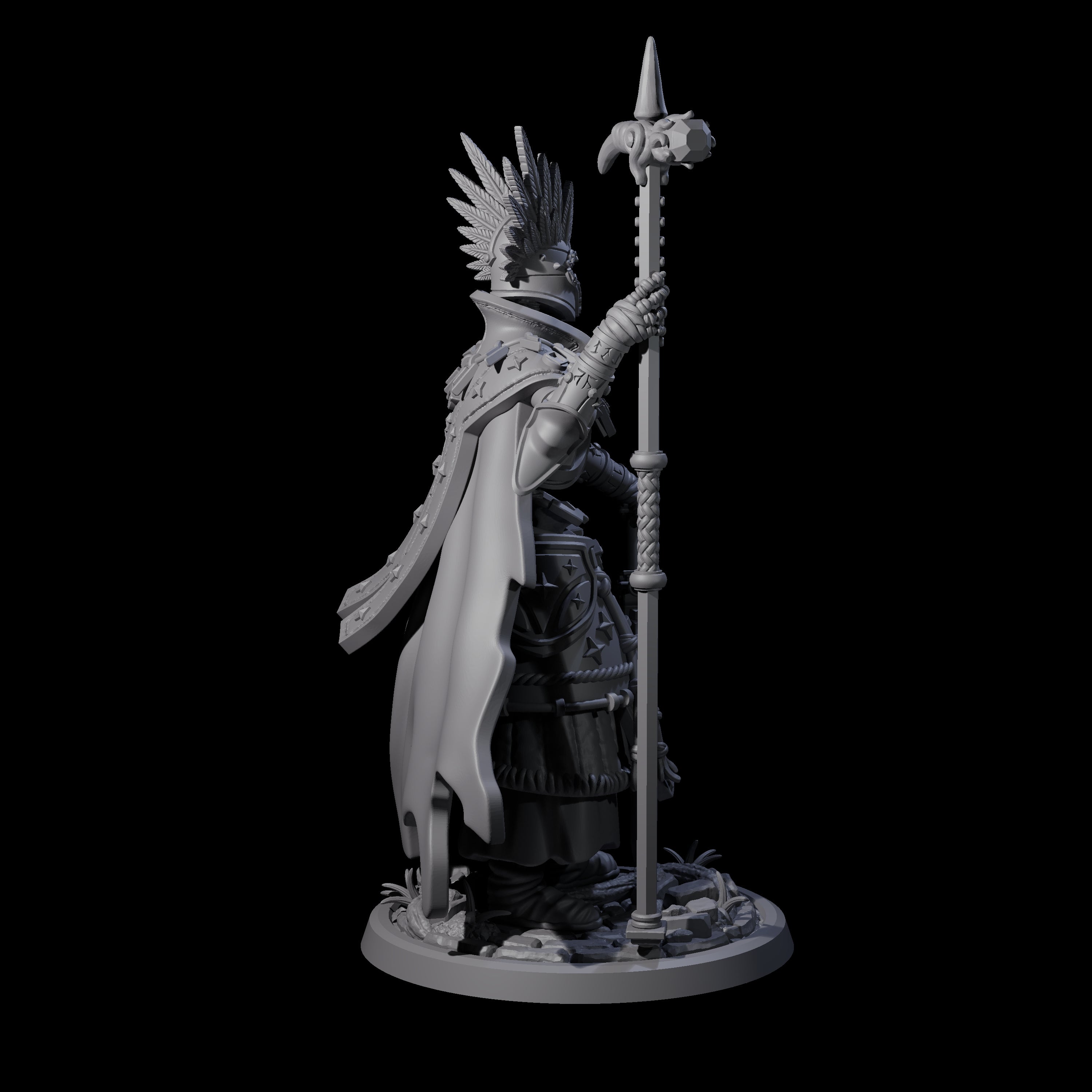 Decorated Skeleton Guard A Miniature for Dungeons and Dragons, Pathfinder or other TTRPGs