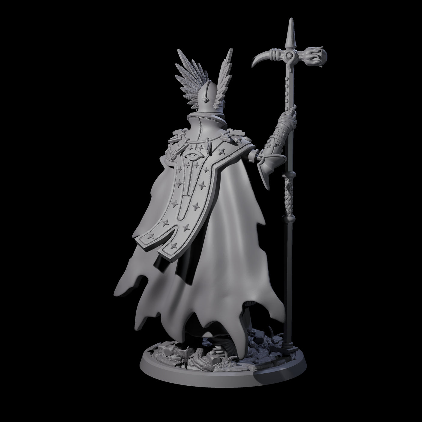 Decorated Skeleton Guard A Miniature for Dungeons and Dragons, Pathfinder or other TTRPGs