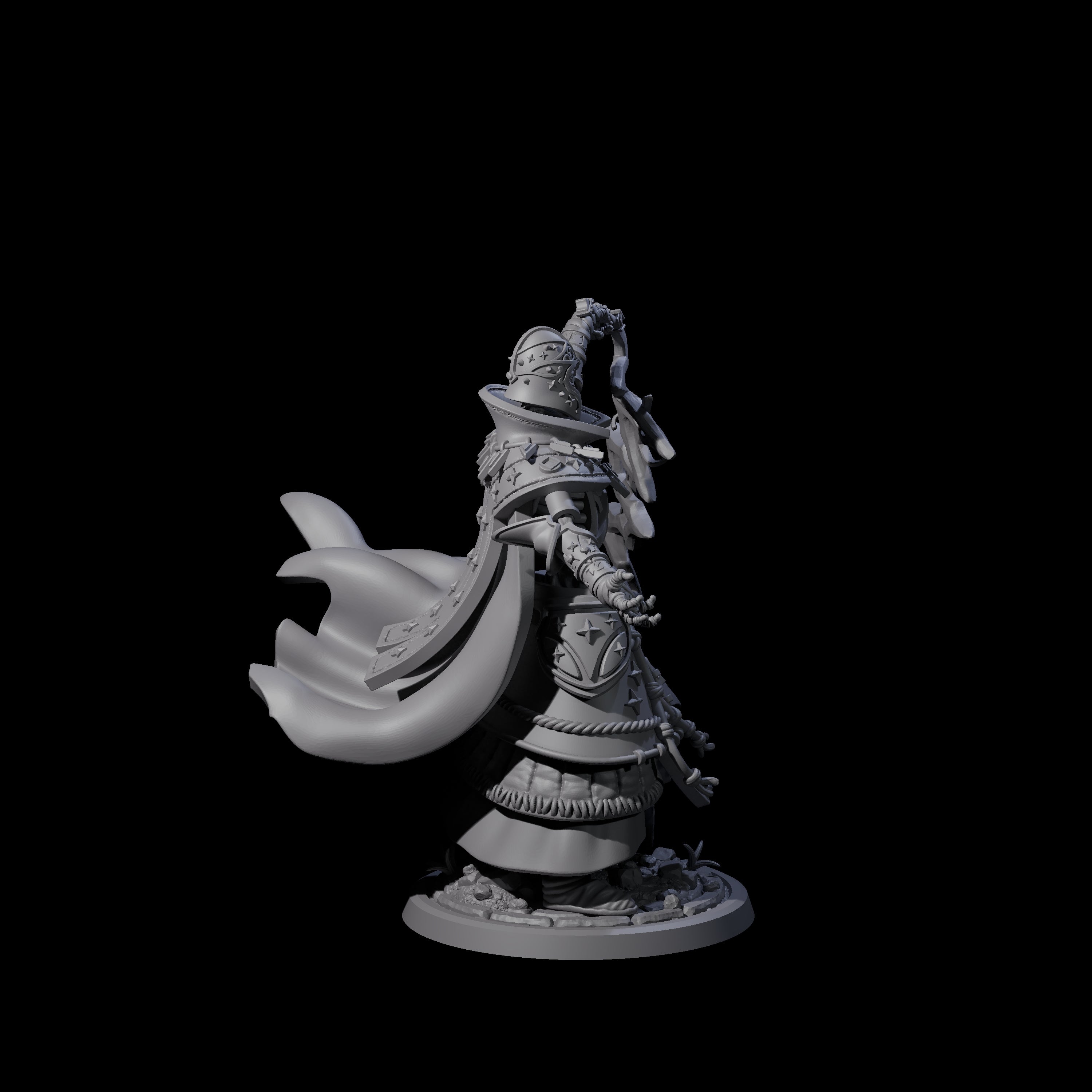 Decorated Skeleton Guard C Miniature for Dungeons and Dragons, Pathfinder or other TTRPGs