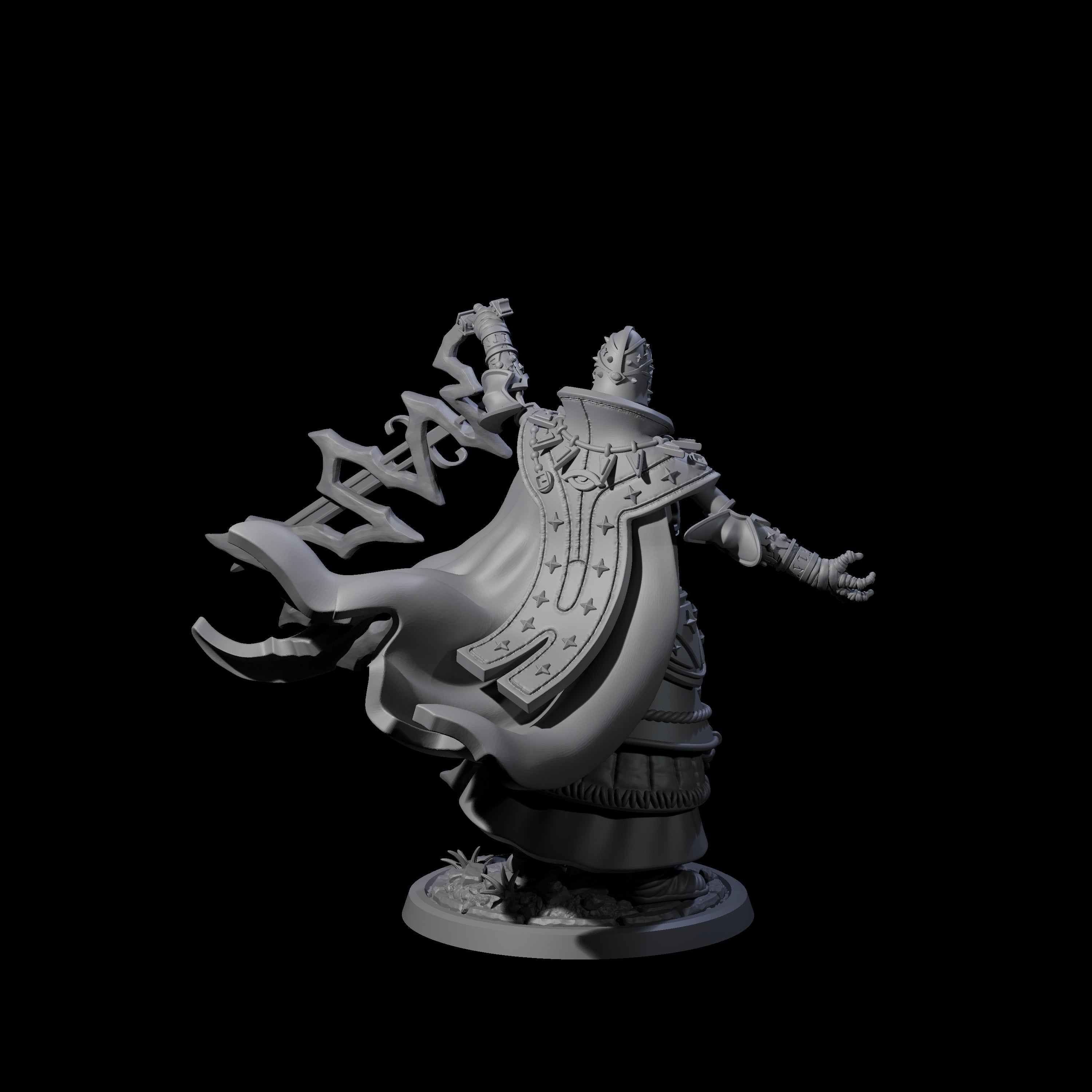 Decorated Skeleton Guard C Miniature for Dungeons and Dragons, Pathfinder or other TTRPGs