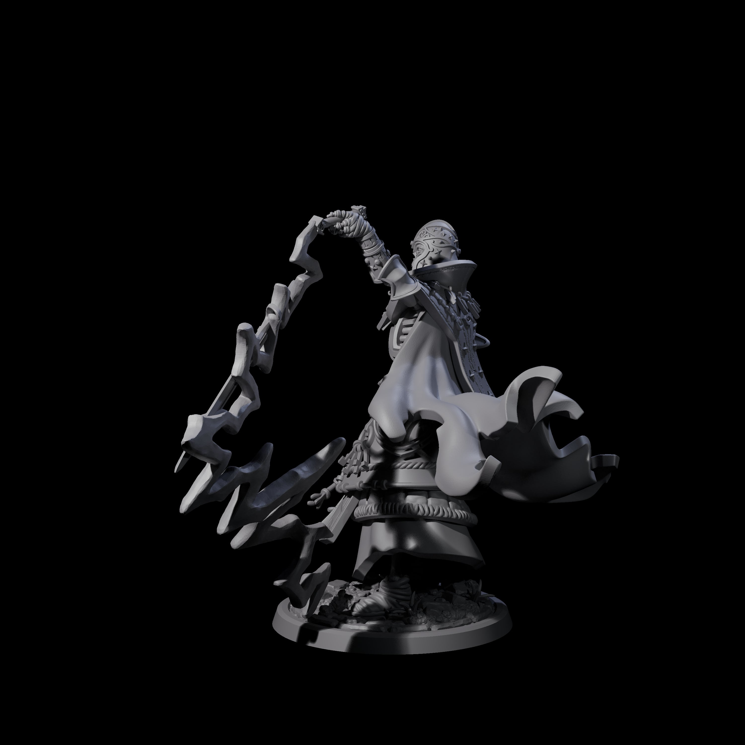 Decorated Skeleton Guard C Miniature for Dungeons and Dragons, Pathfinder or other TTRPGs