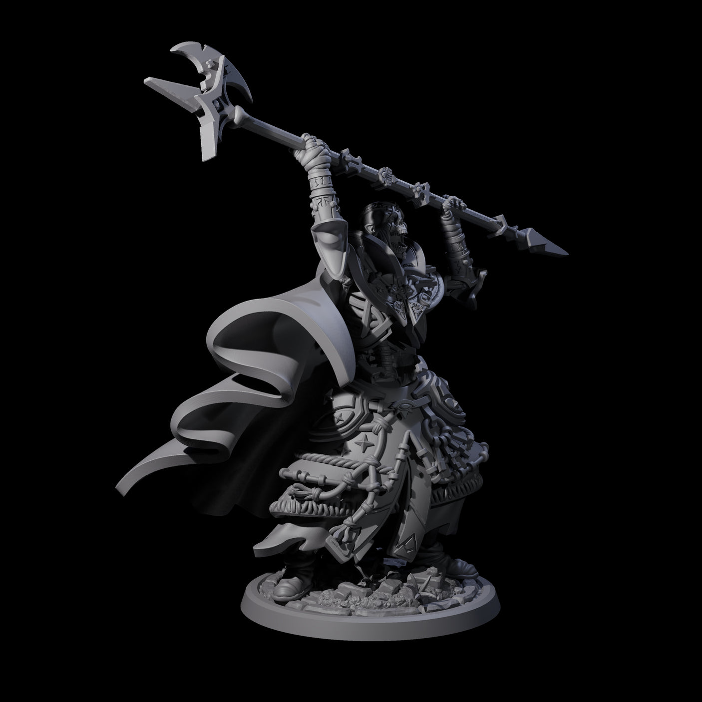 Decorated Skeleton Guard D Miniature for Dungeons and Dragons, Pathfinder or other TTRPGs