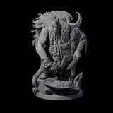 Decorated Tribal Ogre A Miniature for Dungeons and Dragons, Pathfinder or other TTRPGs