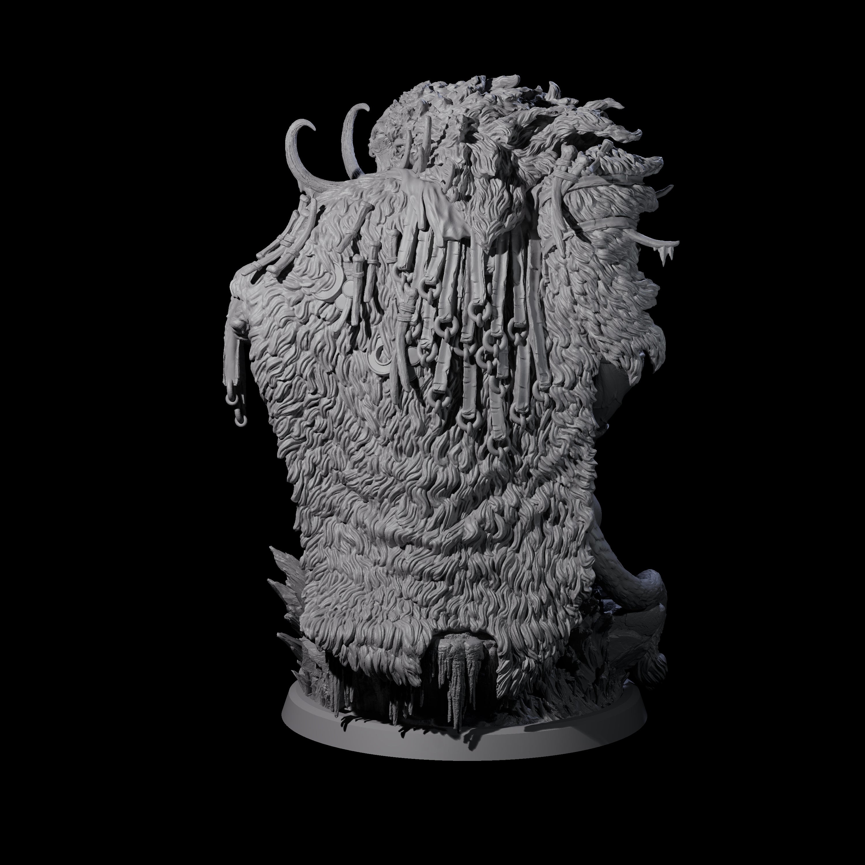 Decorated Tribal Ogre A Miniature for Dungeons and Dragons, Pathfinder or other TTRPGs