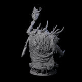 Decorated Tribal Ogre B Miniature for Dungeons and Dragons, Pathfinder or other TTRPGs