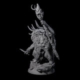 Decorated Tribal Ogre B Miniature for Dungeons and Dragons, Pathfinder or other TTRPGs