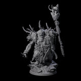 Decorated Tribal Ogre B Miniature for Dungeons and Dragons, Pathfinder or other TTRPGs