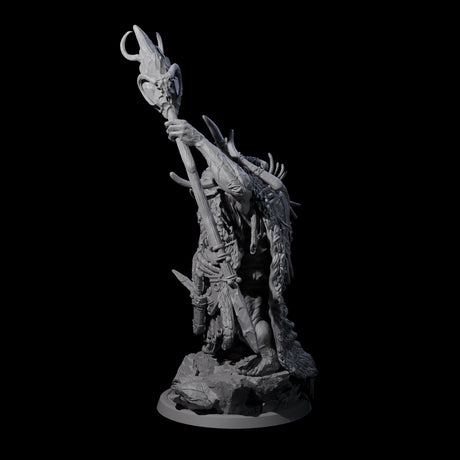Decorated Tribal Ogre B Miniature for Dungeons and Dragons, Pathfinder or other TTRPGs
