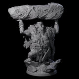 Decorated Tribal Ogre C Miniature for Dungeons and Dragons, Pathfinder or other TTRPGs