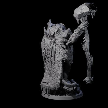 Decorated Tribal Ogre D Miniature for Dungeons and Dragons, Pathfinder or other TTRPGs
