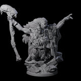 Decorated Tribal Ogre D Miniature for Dungeons and Dragons, Pathfinder or other TTRPGs