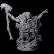 Decorated Tribal Ogre D Miniature for Dungeons and Dragons, Pathfinder or other TTRPGs
