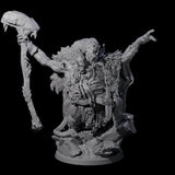 Decorated Tribal Ogre D Miniature for Dungeons and Dragons, Pathfinder or other TTRPGs