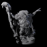 Decorated Tribal Ogre D Miniature for Dungeons and Dragons, Pathfinder or other TTRPGs